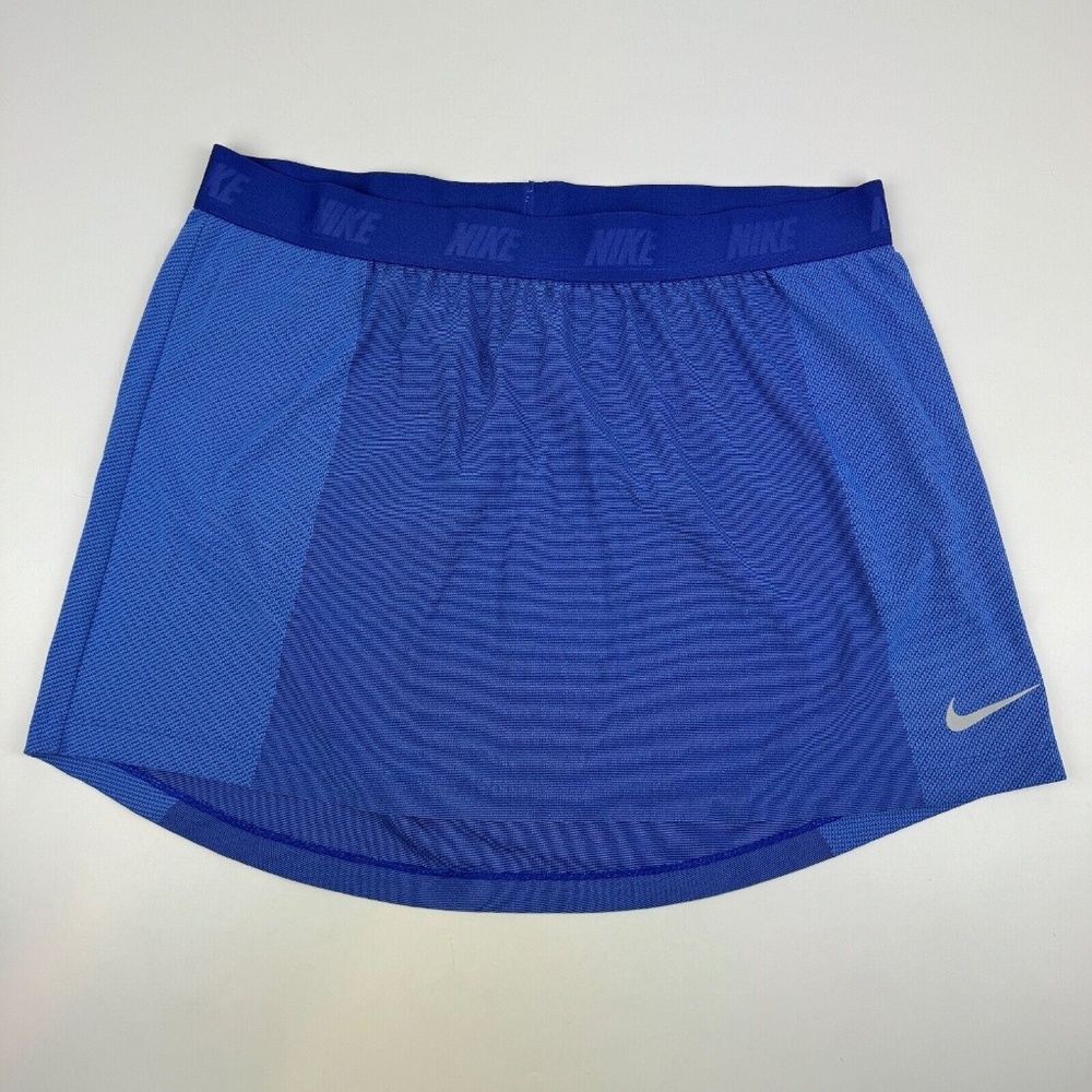 Nike Golf Womens Size L Zonal Cooling Swing Knit 14" Skirt Blue Lightweight